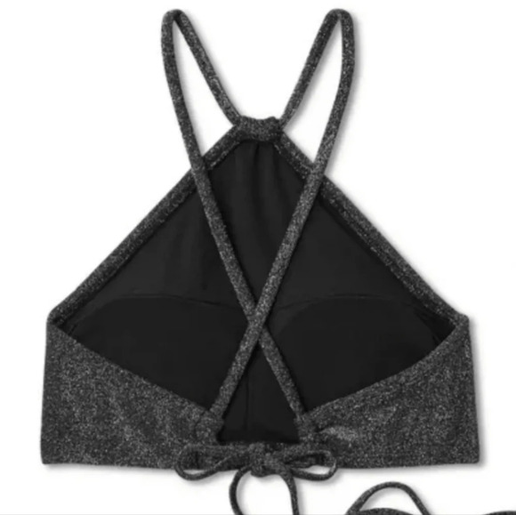 NWT Wild Fable Women's High Neck Halter Bralette Bikini Top XS 0-2 - Picture 4 of 5